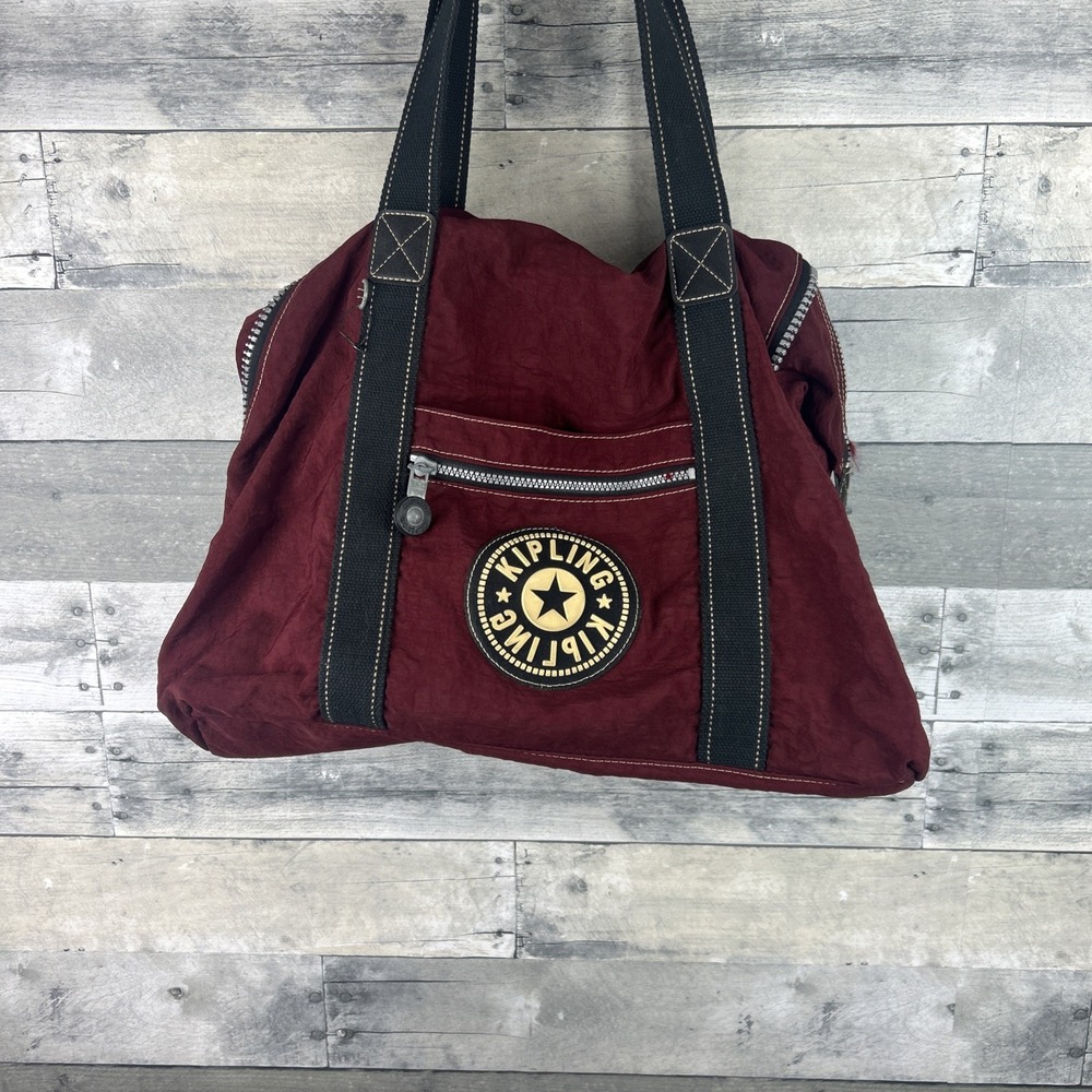 Kipling Burgundy Medium Size Duffel Bag